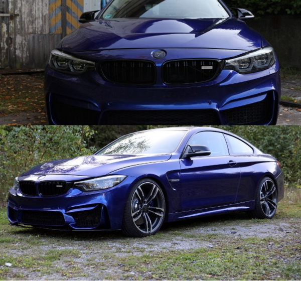 Upgrade Design Spiegelkappen / Gehäuse für BMW 1er F20/F21/ 2er F22/F23 / 3er F30/F31 / Hochglanz schwarz